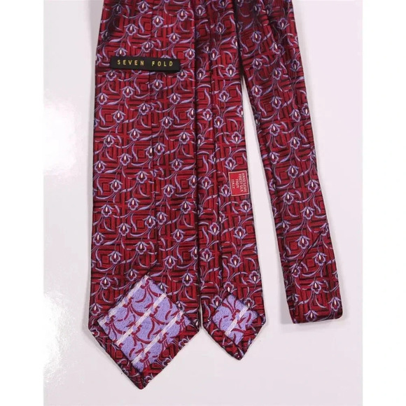 Robert Talbott VII Seven Fold 2/40 Red Silk Tie With Luxurious Display Box - Picture 5 of 8